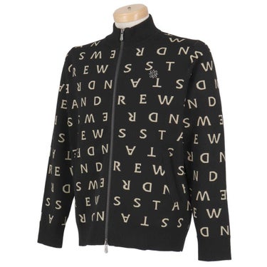 セントアンドリュース St ANDREWS　メンズ ロゴジャガード 長袖 フルジップ ニット 042-5272053　2025年モデル 詳細1 詳細4