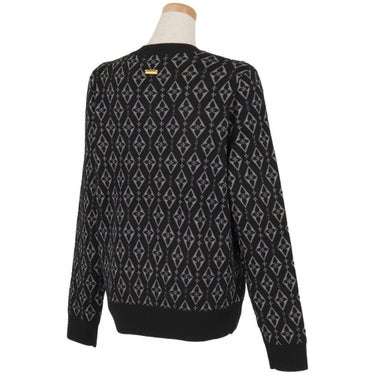 セントアンドリュース St ANDREWS　レディース ダイヤロゴジャガード 長袖 クルーネック ニット プルオーバー 043-5270154　2025年モデル 詳細1 詳細3