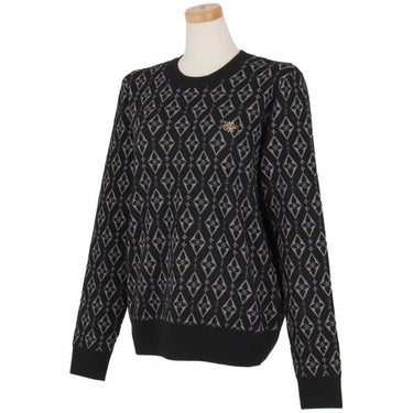 セントアンドリュース St ANDREWS　レディース ダイヤロゴジャガード 長袖 クルーネック ニット プルオーバー 043-5270154　2025年モデル 詳細1 詳細4