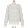 セントアンドリュース St ANDREWS　レディース ダイヤロゴジャガード 長袖 クルーネック ニット プルオーバー 043-5270154　2025年モデル 詳細1 詳細5