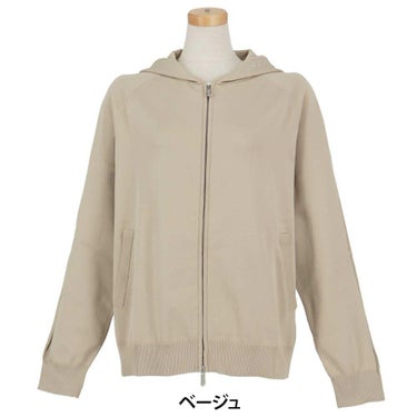 セントアンドリュース St ANDREWS　レディース 天竺 長袖 フルジップ ニット フーディ 043-5272052　2025年モデル 詳細1 詳細5