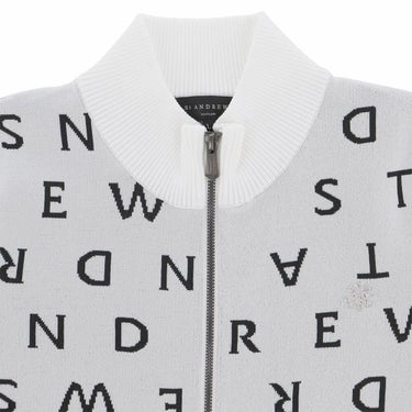 セントアンドリュース St ANDREWS　レディース ロゴジャガード 長袖 フルジップ ニット 043-5272054　2025年モデル 詳細1 詳細8