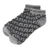 セントアンドリュース St ANDREWS　メンズ ロゴジャガード アンクルソックス 042-5286851 020 杢グレー　2025年モデル 杢グレー