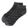 セントアンドリュース St ANDREWS　メンズ ロゴジャガード アンクルソックス 042-5286851 021 チャコール　2025年モデル チャコール
