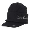 セントアンドリュース St ANDREWS　2WAY ニットキャップ 042-5287152 010 ブラック　2025年モデル ブラック