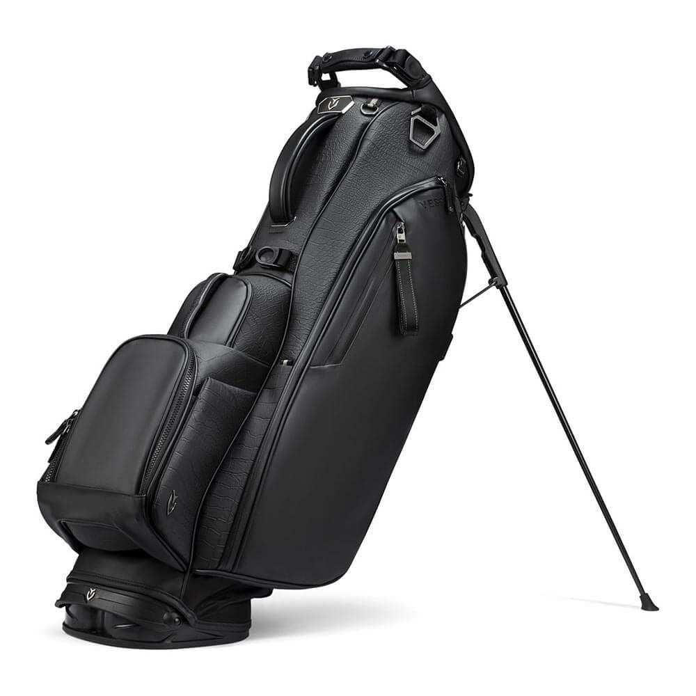 VESSEL ヴェゼル PLAYER 5.0 Croc Black SINGLE プレイヤー5.0 スタンド キャディバッグ クロコブラック