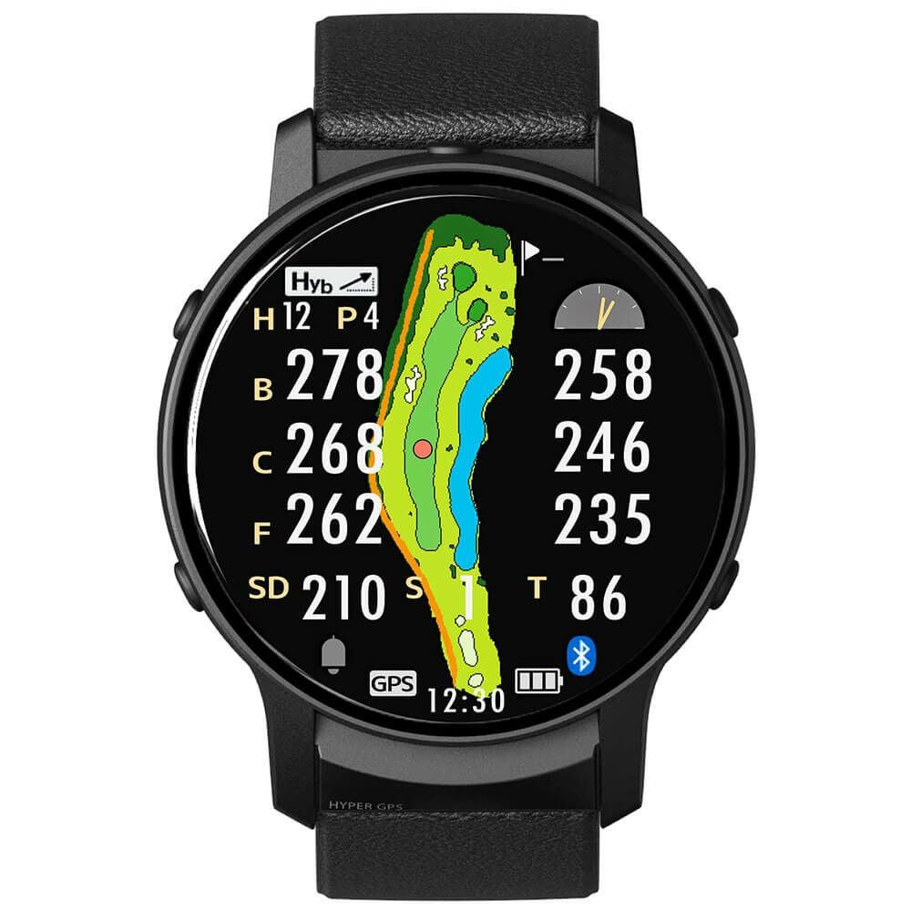 グリーンオン ザ・ゴルフウォッチ THE GOLF WATCH GS601 腕時計型 GPSゴルフナビ 距離計測器 ブラック