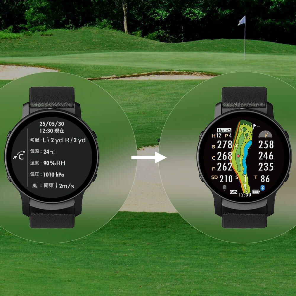 グリーンオン ザ・ゴルフウォッチ THE GOLF WATCH GS601 腕時計型 GPS