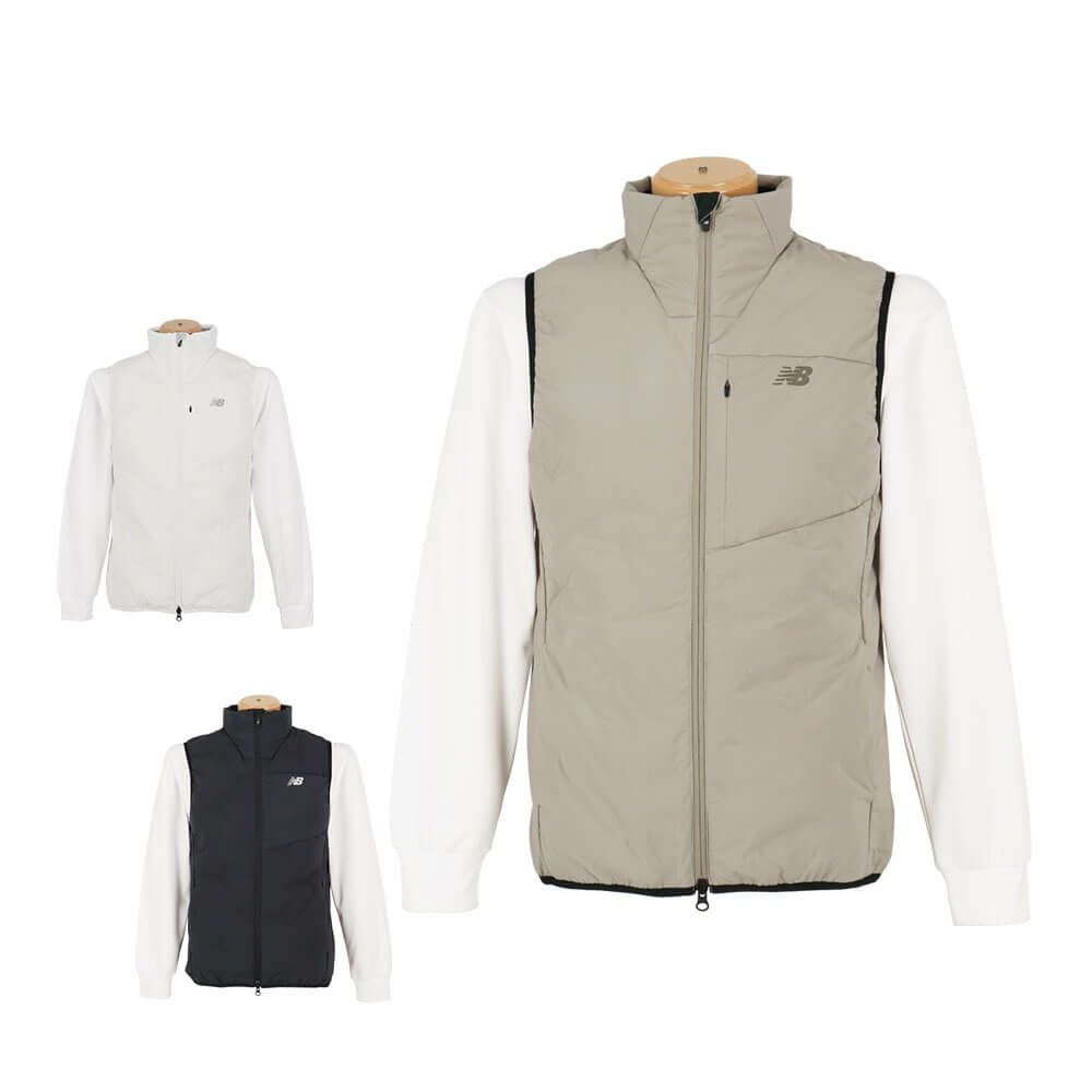 ニューバランスゴルフ　メンズ ライトダウン フルジップ ベスト 012-5258001　2025年モデル 詳細1