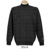 ニューバランスゴルフ　メンズ グレンチェック柄 長袖 モックネック ニット プルオーバー 012-5270007　2025年モデル 詳細2