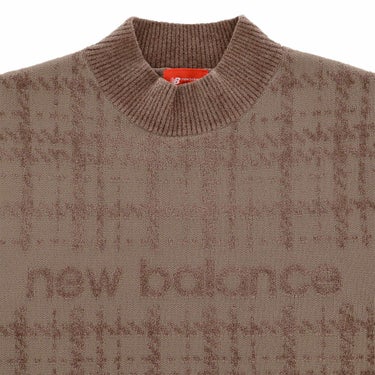 ニューバランスゴルフ　メンズ グレンチェック柄 長袖 モックネック ニット プルオーバー 012-5270007　2025年モデル 詳細11