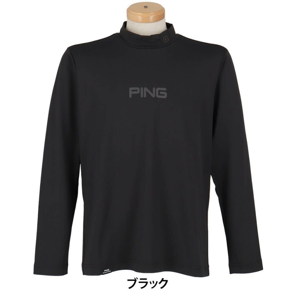 ピン PING　メンズ トリコット 長袖 ハイネック シャツ 621-5266001　2025年モデル 詳細1 詳細2