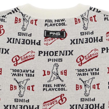 ピン PING　メンズ ジャカード 長袖 クルーネック ニット プルオーバー 621-5270002　2025年モデル 詳細1 詳細9