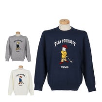 ピン PING　メンズ Mr.PING ジャカード 長袖 クルーネック ニット プルオーバー 621-5270902　2025年モデル