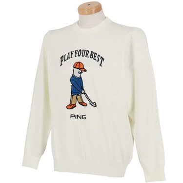 ピン PING　メンズ Mr.PING ジャカード 長袖 クルーネック ニット プルオーバー 621-5270902　2025年モデル 詳細1 詳細7