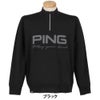 ピン PING　メンズ ハーフジップ 長袖 ハイネック ジャガード ニット 621-5275900　2025年モデル 詳細1 詳細2