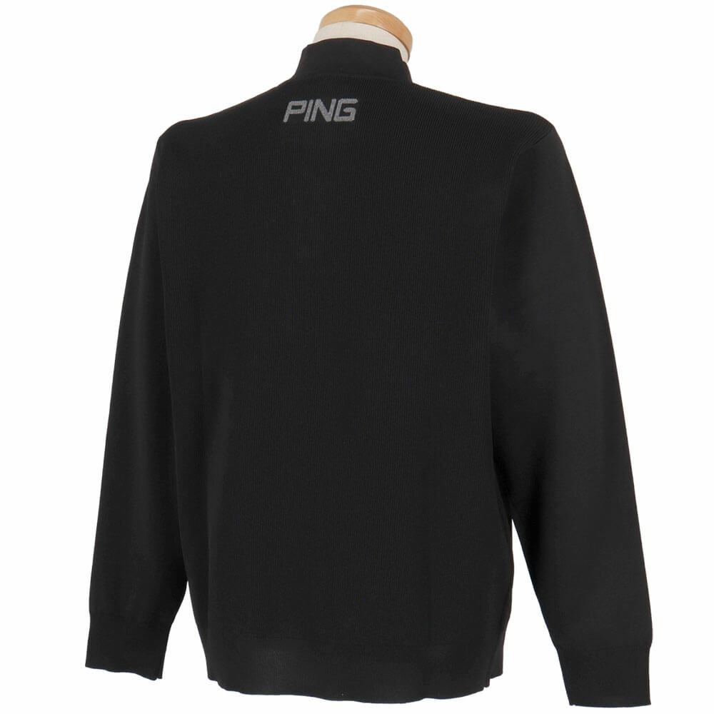 新品 PING ハーフジップハイネックジャガードニット ピン PING メンズ ハーフジップ 長袖 ハイネック ジャガード ニット