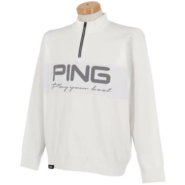 ピン PING　メンズ ハーフジップ 長袖 ハイネック ジャガード ニット 621-5275900　2025年モデル 詳細1 詳細14