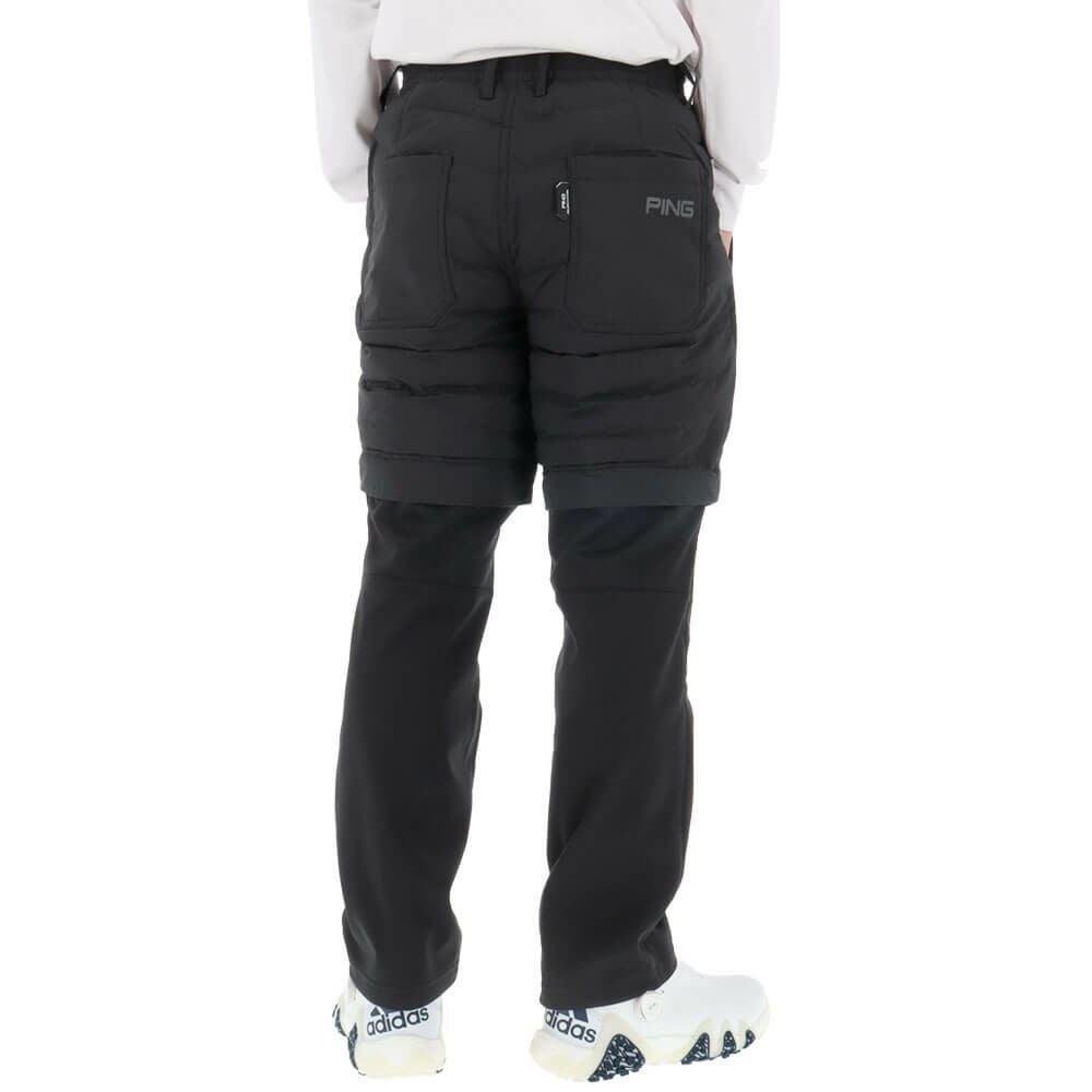 PING ゴルフパンツ 中綿 防寒 ブラック メンズ ピン PING メンズ 2WAY ハイブリッド 中綿 パンツ 621-5231006 2025年