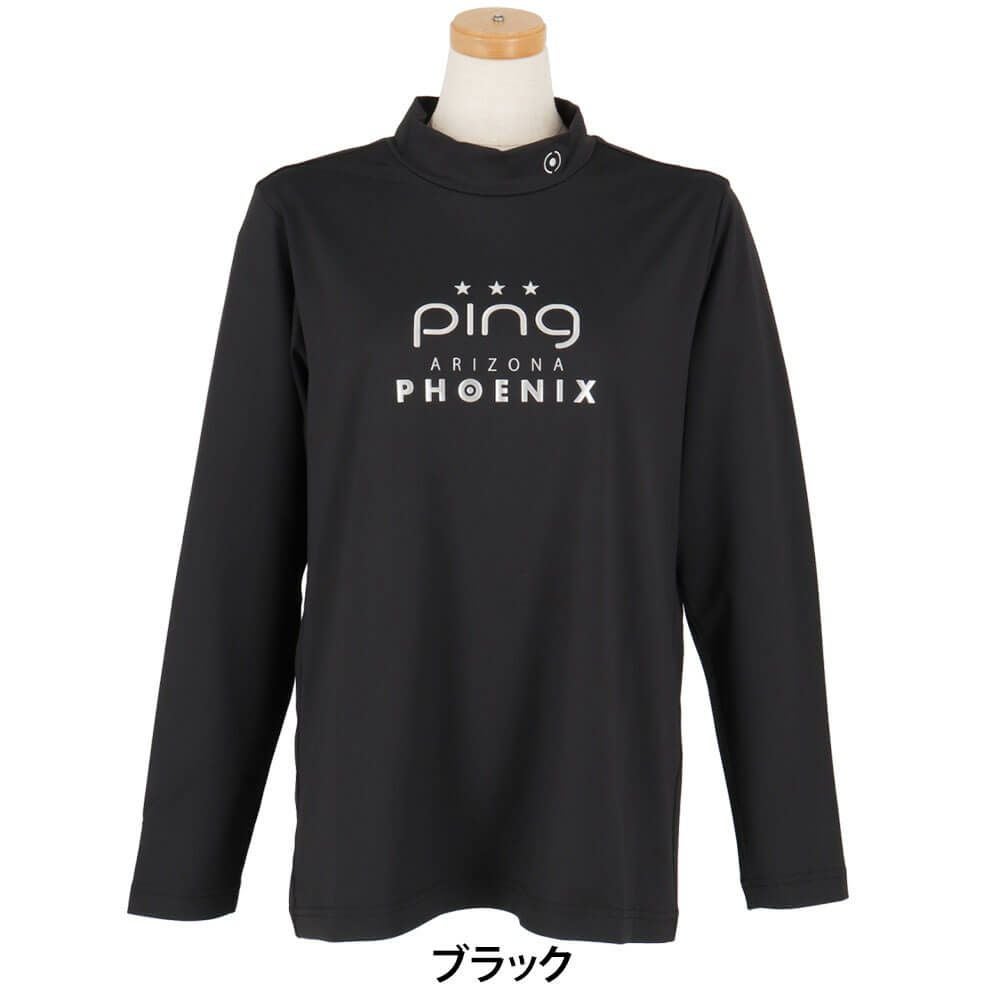 ピン PING　レディース トリコット 長袖 ハイネック シャツ 622-5266001　2025年モデル 詳細1 詳細2