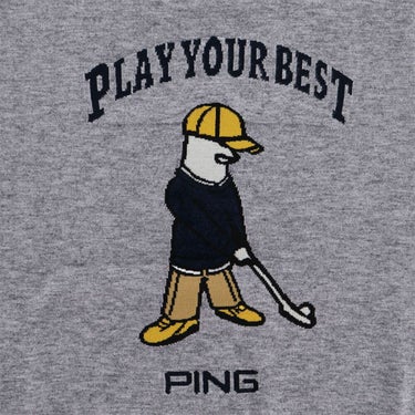 ピン PING　レディース Mr.PING ジャカード 長袖 クルーネック ニット プルオーバー 622-5270901　2025年モデル 詳細6