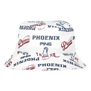 ピン PING　Mr.PING 総柄プリント ハット 621-5287003 030 ホワイト　2025年モデル ホワイト