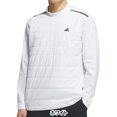アディダス adidas　メンズ アディゼロ Frost Guard キルトコンビネーション 長袖 モックネック シャツ JWJ83　2025年モデル 詳細2