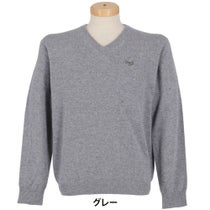 MOCO モコ　メンズ カシミヤ 長袖 Vネック セーター 21-1252030　2025年モデル
