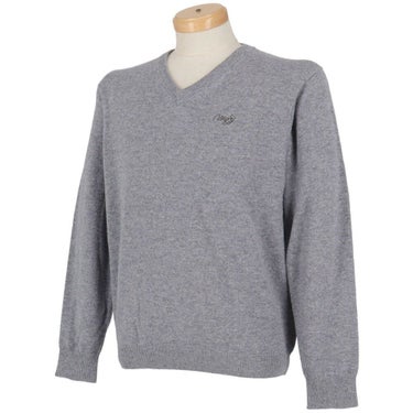 MOCO モコ　メンズ カシミヤ 長袖 Vネック セーター 21-1252030　2025年モデル 詳細4