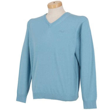 MOCO モコ　メンズ カシミヤ 長袖 Vネック セーター 21-1252030　2025年モデル 詳細10