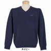 MOCO モコ　メンズ カシミヤ 長袖 Vネック セーター 21-1252030　2025年モデル 詳細13