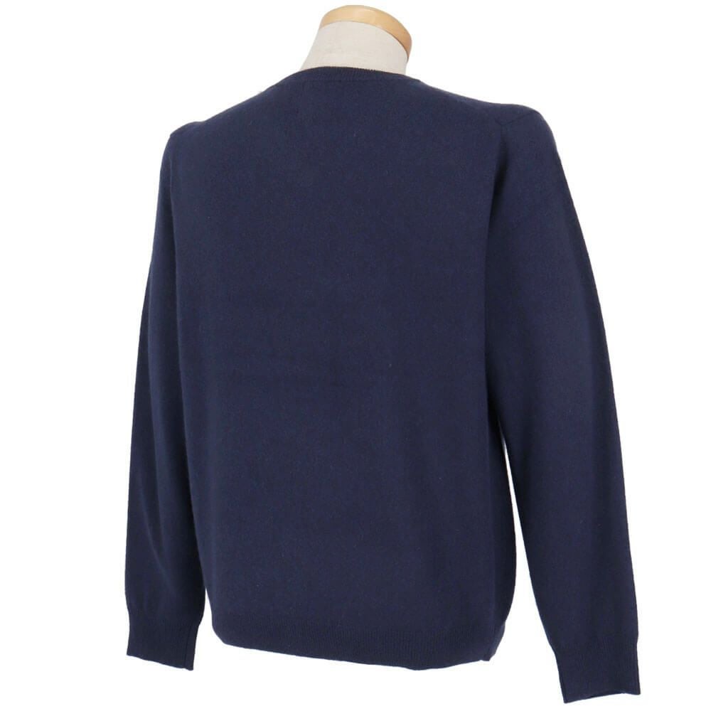 MOCO モコ　メンズ カシミヤ 長袖 Vネック セーター 21-1252030　2025年モデル 詳細14