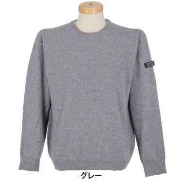 MOCO モコ　メンズ カシミヤ 長袖 クルーネック セーター 21-1252031　2025年モデル 詳細2