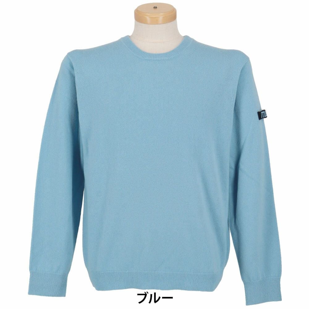 MOCO モコ　メンズ カシミヤ 長袖 クルーネック セーター 21-1252031　2025年モデル 詳細10