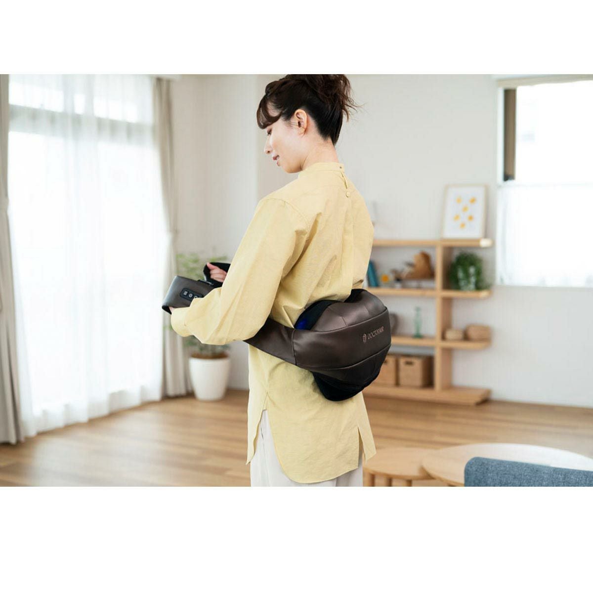 ドクターエア DOCTORAIR　3Dネックマッサージャー プレミアム　MN-05 ブラウン 詳細5