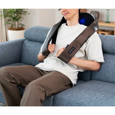 ドクターエア DOCTORAIR　3Dネックマッサージャー プレミアム　MN-05 ブラウン 詳細6