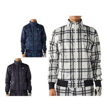 フィラ FILA　メンズ チェック柄 長袖 フルジップ ボンディング ブルゾン 785-292Y