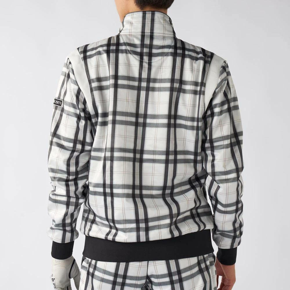 フィラ FILA　メンズ チェック柄 長袖 フルジップ ボンディング ブルゾン 785-292Y 詳細9