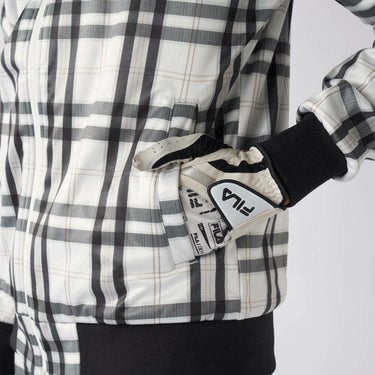 フィラ FILA　メンズ チェック柄 長袖 フルジップ ボンディング ブルゾン 785-292Y 詳細12