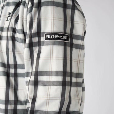 フィラ FILA　メンズ チェック柄 長袖 フルジップ ボンディング ブルゾン 785-292Y 詳細13