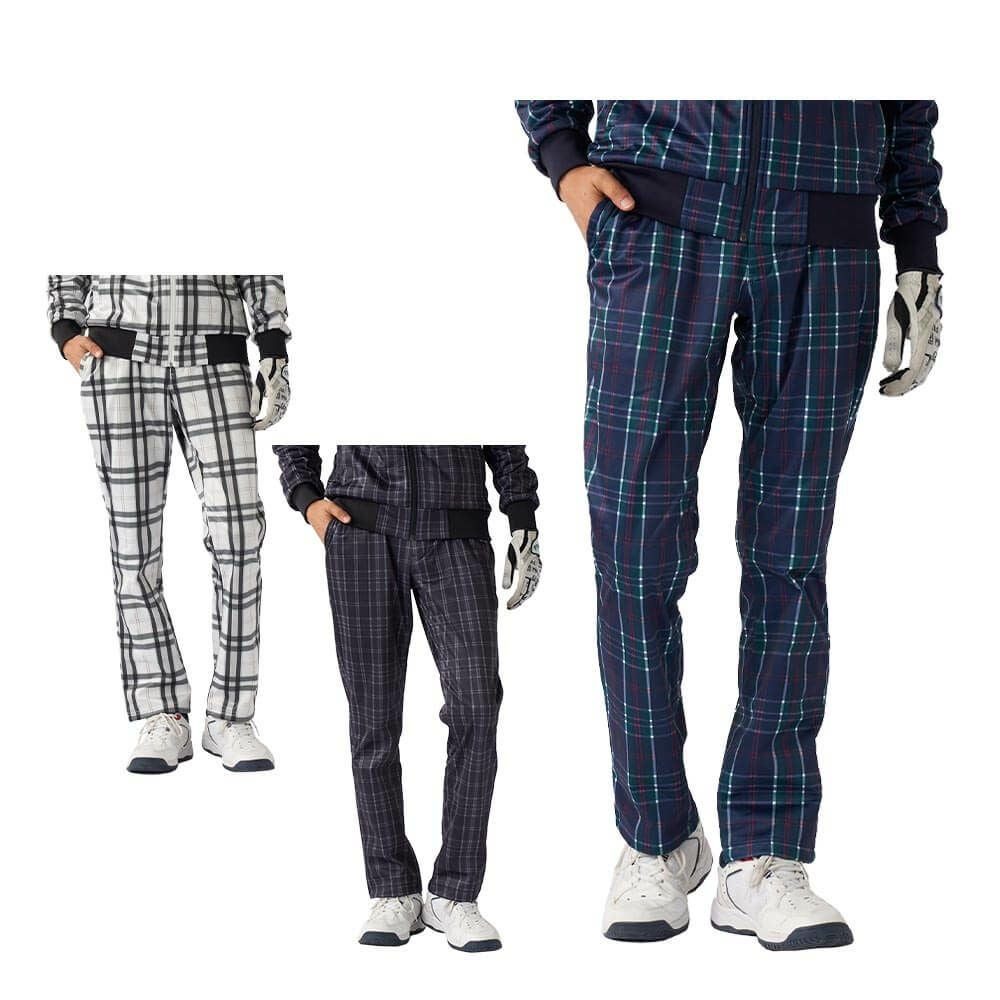 フィラ FILA メンズ チェック柄 ボンディング ロングパンツ 785-392Y