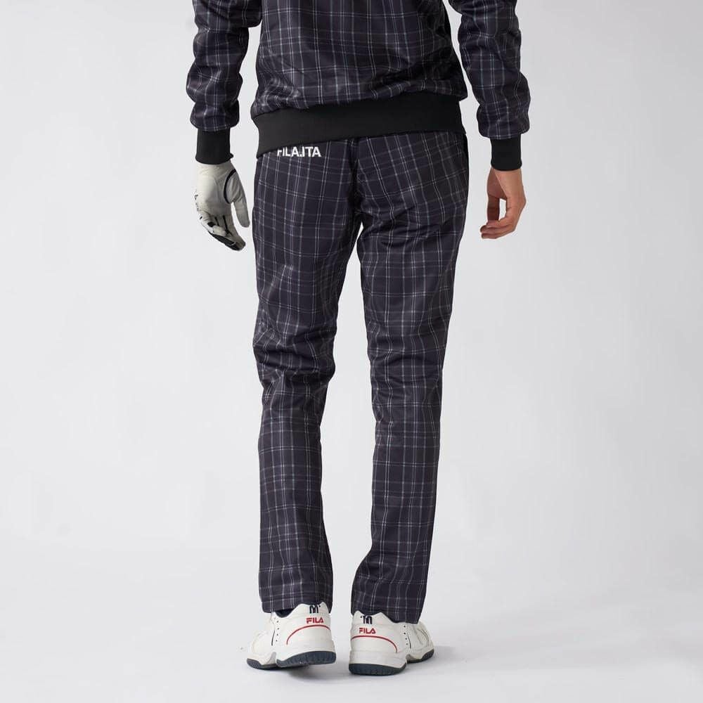 フィラ FILA メンズ チェック柄 ボンディング ロングパンツ 785-392Y