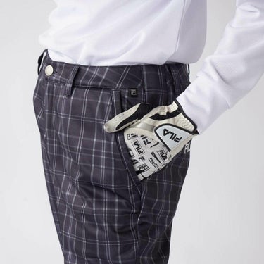 フィラ FILA　メンズ チェック柄 ボンディング ロングパンツ 785-392Y 詳細6