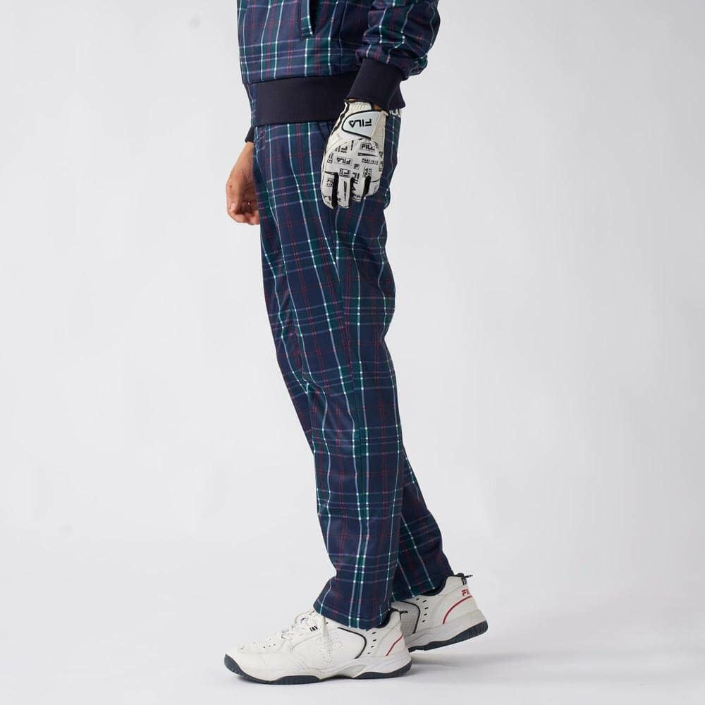 フィラ FILA メンズ チェック柄 ボンディング ロングパンツ 785-392Y