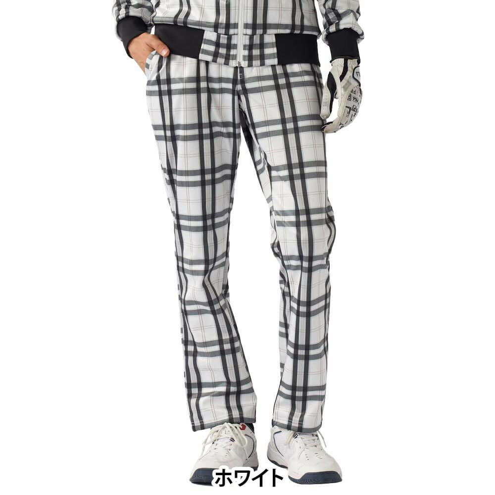 フィラ FILA メンズ チェック柄 ボンディング ロングパンツ 785-392Y