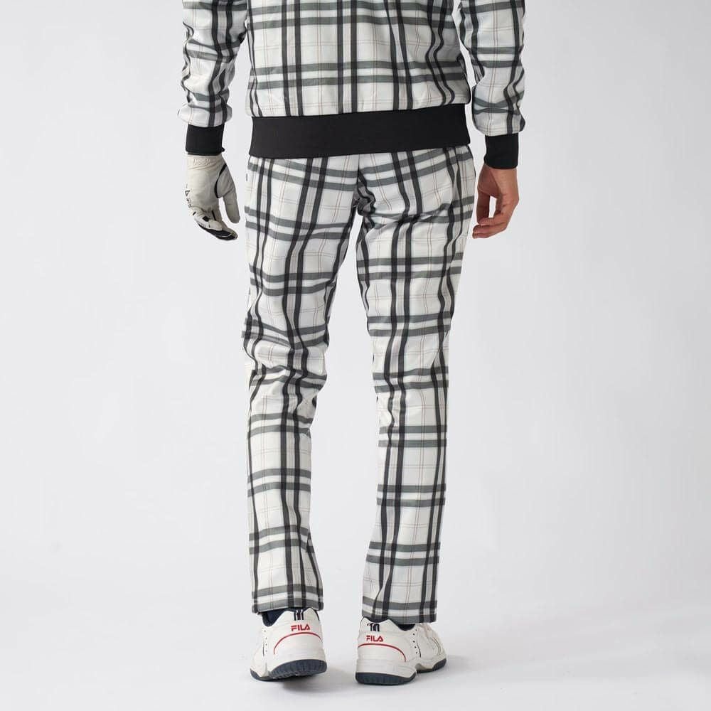 フィラ FILA メンズ チェック柄 ボンディング ロングパンツ 785-392Y