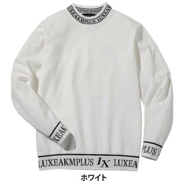 リュクスエイケイエムプラス　メンズ ヘムライン 長袖 モックネック ニット LAK-25011　2025年モデル 詳細1 詳細2