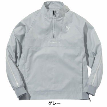 リュクスエイケイエムプラス　メンズ ラインハーフジップ 長袖 ブリーザブル ブルゾン LAO-25012　2025年モデル 詳細1 詳細2