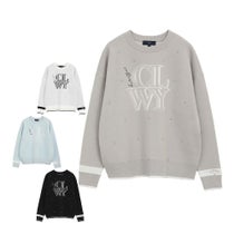 キャロウェイ Callaway　レディース クルーネック 長袖 ラインストーン付き ニット C25218201　2025年モデル