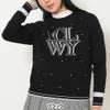 キャロウェイ Callaway　レディース クルーネック 長袖 ラインストーン付き ニット C25218201　2025年モデル 詳細1 詳細2